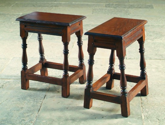 16th Century reproduction oak stool