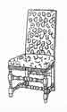 Reproduction 17th Century Oak chair