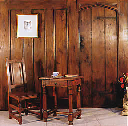 18th Century style panelling with Gateleg table